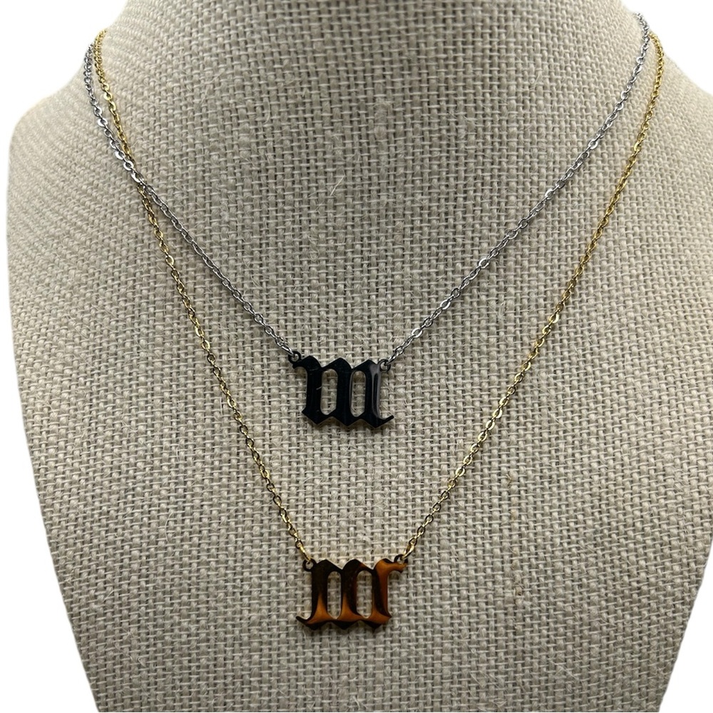111 Angel Number Necklace‎ 
Silver or Gold 18 inches Nameplate Signs